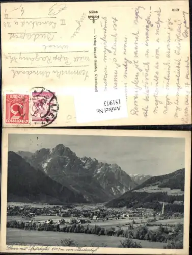 151973,Lienz m. Spitzkofel v. Haidenhof Totale