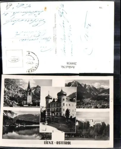 204938,Lienz Osttirol Totale Kirche See Burg Schloss Mehrbildkarte