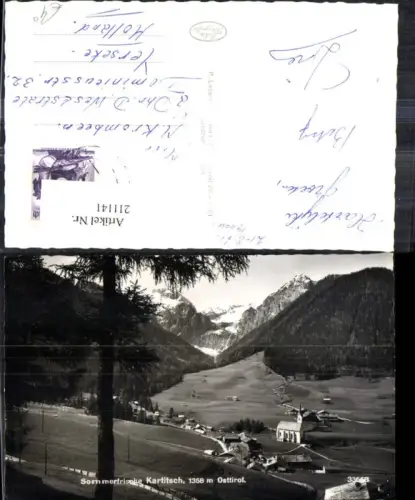 211141,Foto Ak Kartitsch Osttirol Totale