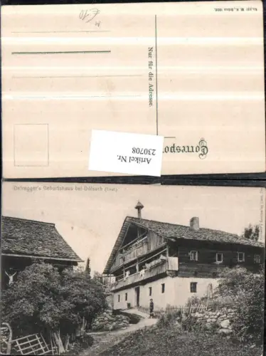 230708,Defreggers Geburtshaus b. Dölsach Hausansicht Berghütte