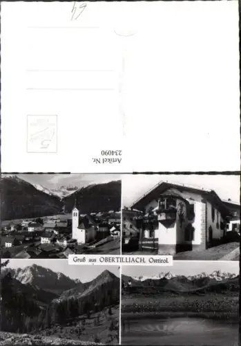 234090,Gruß aus Obertilliach Totale Hausansicht See Mehrbildkarte