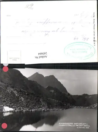 245664,Schobergruppe Gartlsee See m. Prijakt Leibnitztörl Bergkulisse b. St. Johann im Walde