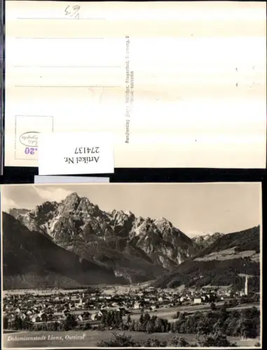 274137,Lienz Totale m. Dolomiten Bergkulisse pub Franz Schilcher 3130