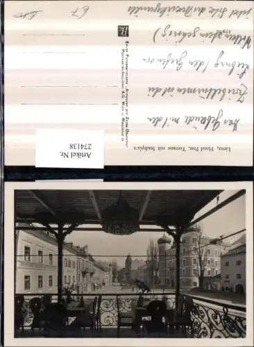 274138,Lienz Hotel Post Terrasse m. Stadtplatz Raimund Geiger Getreidehandlung
