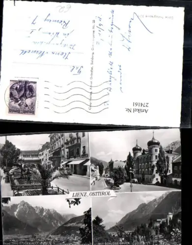 274161,Lienz Totale Schloss Bruck Stadtplatz Hotel Post Mehrbildkarte