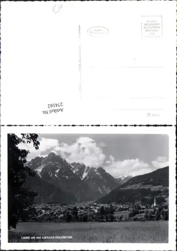 274162,Lienz Totale m. d. Dolomiten Bergkulisse