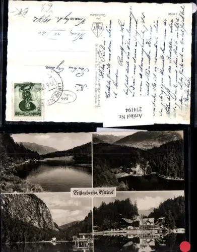 274194,Tristachersee See b. Tristach Strandbad Mehrbildkarte
