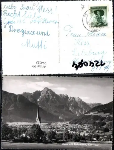 294525,Lienz Totale m. Dolomiten Bergkulisse