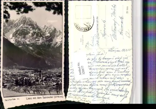 328877,Lienz Totale m. Spitzkofel Bergkulisse