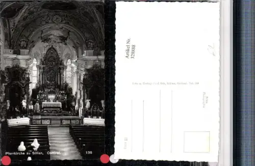 328888,Sillian Pfarrkirche Kirche Innenansicht