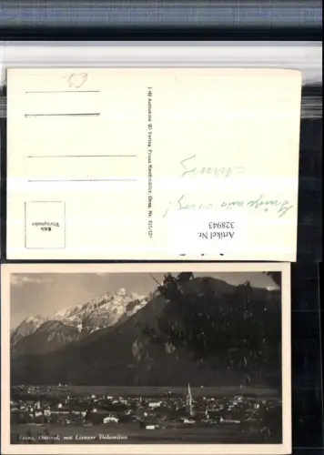 328943,Lienz Totale m. Lienzer Dolomiten Bergkulisse