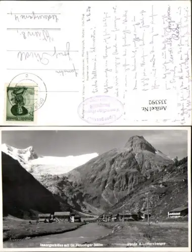 335392,Innergschlöß b. Matrei m. Großvenediger Bergkulisse
