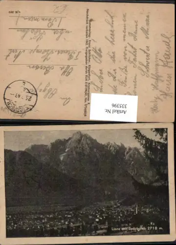 335396,Lienz Totale m. Spitzkofel Bergkulisse