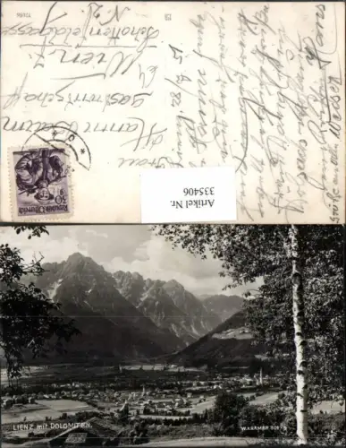 335406,Lienz Totale m. Dolomiten Bergkulisse