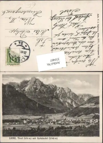 335407,Lienz Totale m. Spitzkofel Bergkulisse