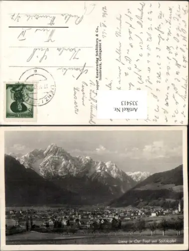 335413,Lienz Totale m. Spitzkofel Bergkulisse