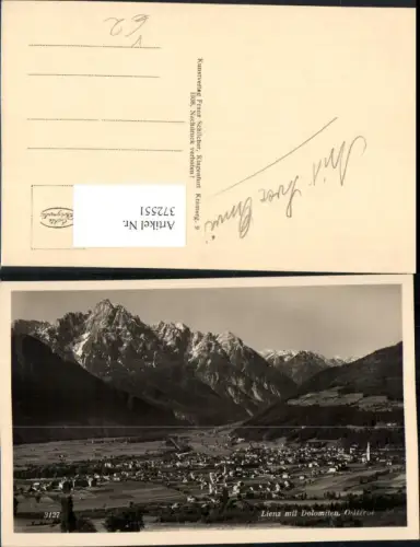 372551,Lienz Totale m. Dolomiten Bergkulisse pub Franz Schilcher 3127