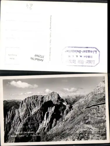 372569,Lienzer Dolomiten Linder-Hütte geg. Dolomiten Bergkulisse