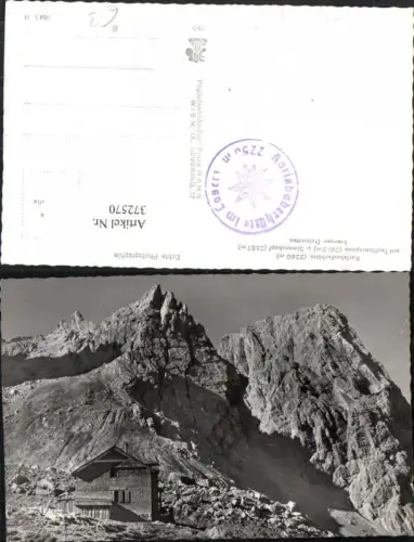 372570,Karlsbaderhütte Berghütte b. Tristach m. Teplitzerspitze u. Simonskopf Bergkulisse