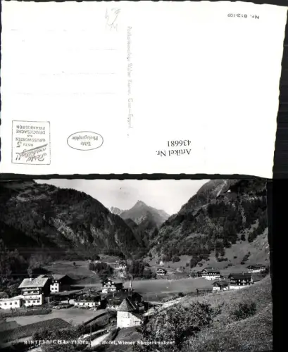 436681,Hinterbihcl b. Prägraten Totale m. Hotel Wiener Sängerknaben Bergkulisse