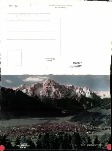 450381,Handcoloriert Lienz Totale Bergkulisse