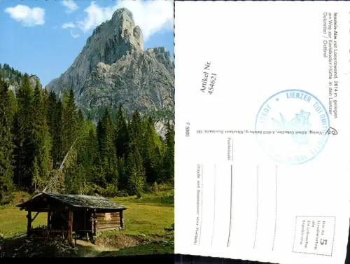 454621,Innstein-Alm m. Laserzwand b. Leinz Hütte Bergkulisse