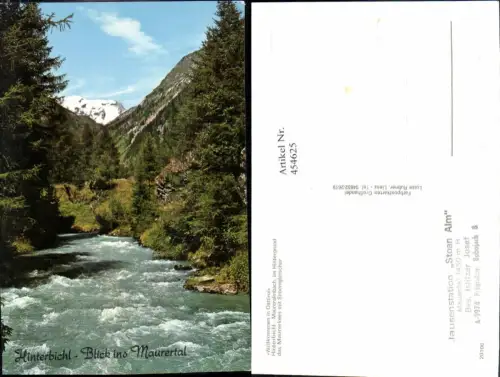 454625,Hinterbichl Blick ins Maurertal Fluss Bergkulisse