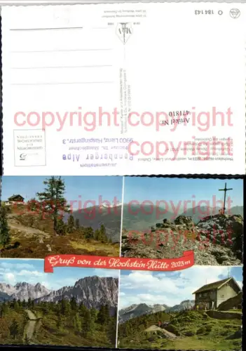 471810,Hochstein-Hütte Berghütte b. Lienz Bergkulissen Mehrbildkarte