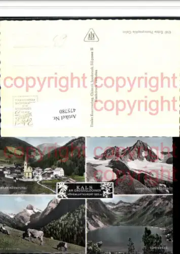475780,Kals am Großglockner Totale Dorfersee Rinder Mehrbildkarte