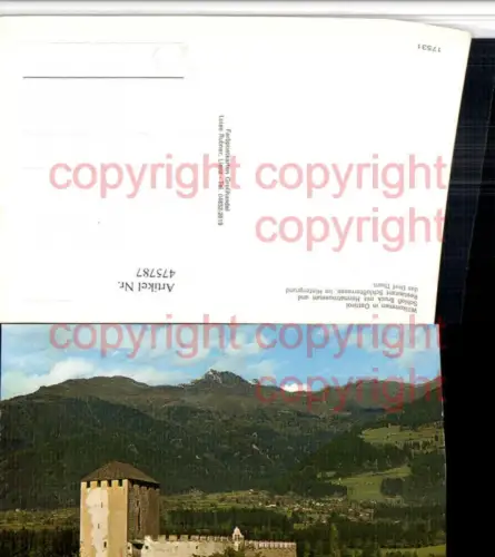 475787,Lienz Schloss Bruck m. Dorf Thurn Bergkulisse
