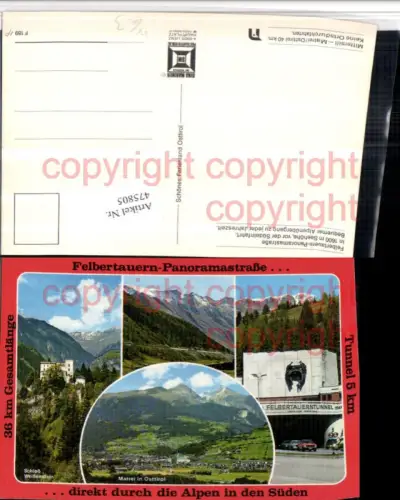 475805,Matrei in Osttirol Totale Schloss Felbertauerntunnel Mehrbildkarte