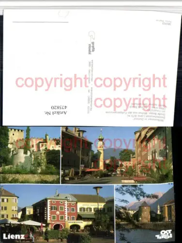 475820,Lienz Hauptplatz Schloss Bruck Iselturm Mehrbildkarte