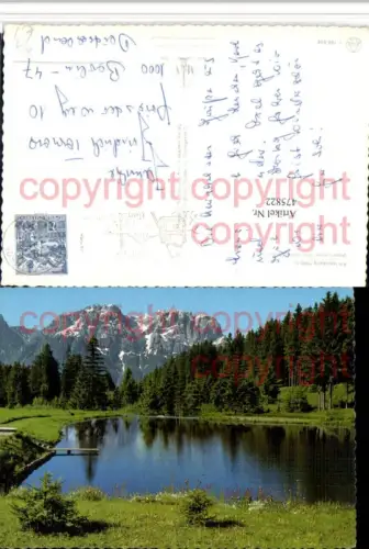 475822,Iselsberg See b. Lienz geg. Lienzer Dolomiten Bergkulisse