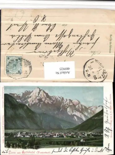 489925,Lienz Totale m. Spitzkofel Bergkulisse