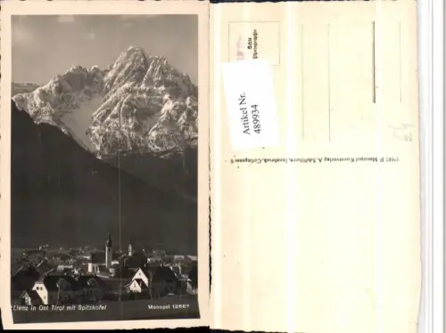 489934,Lienz Teilansicht m. Spitzkofel Bergkulisse