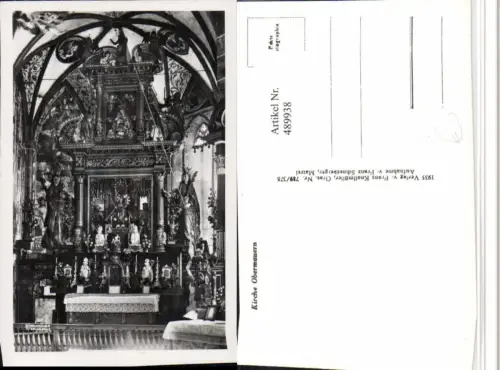 489938,Obermauern b. Virgen Kirche Innenansicht Altar