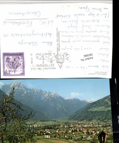 505986,Lienz Totale Wegkreuz Bergkulisse
