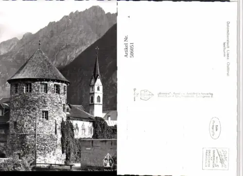506051,Lienz Iselturm Turm Kirche Bergkulisse