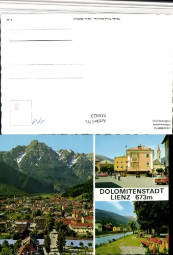 519423,Lienz Totale Johannesplatz Promenade Mehrbildkarte
