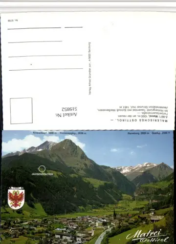 519852,Matrei in Osttirol Totale Bergkulisse