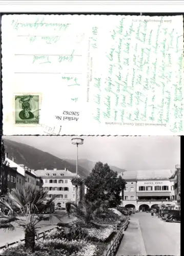 526762,Lienz Stadtplatz Hotel Post VW Käfer Oldtimer Laterne