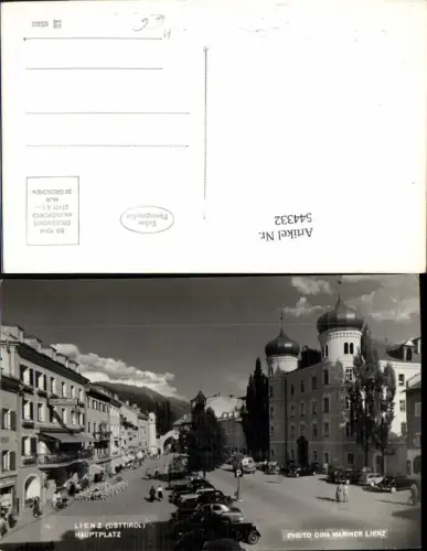 544332,tolle Foto-AK Lienz Osttirol Hauptplatz Postbus Bus Autobus pub Photo Dina Mariner