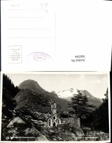 566594,Foto Ak Matrei in Osttirol Steinkapelle Innergschlöss Felsenkapelle