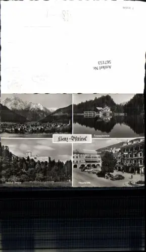 567153,Mehrbild Ak Lienz Osttirol Tristachersee Schloß Bruck Hauptplatz