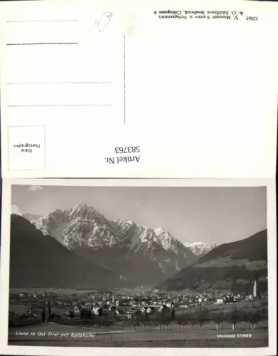 583763,Foto Ak Lienz i. Osttirol m. Spitzkofel