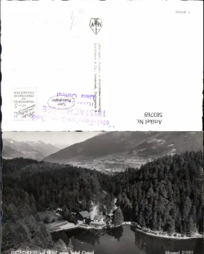 583769,Foto Ak Tristachersee u. Lienz geg. Iseltai Hotel Strandbad Tristachersee