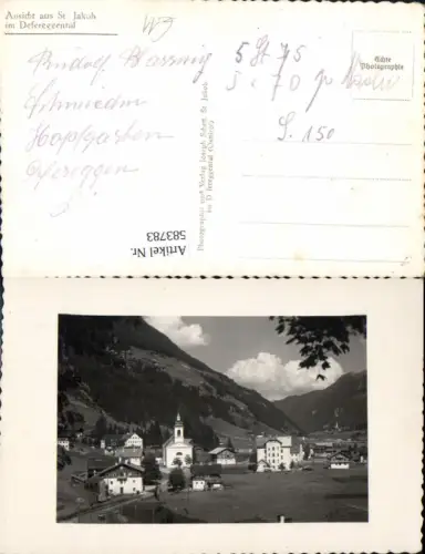 583783,Foto Ak Ansicht aus St Jakob in Defereggen