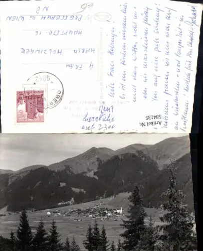 584135,Foto Ak Obertilliach geg. Golzentip u. Scharte