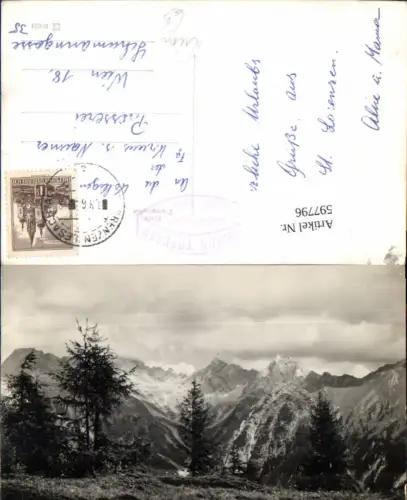 597796,Foto Ak Lienzer Dolomiten v. Simonskopf bis Böses Weibele Lienz