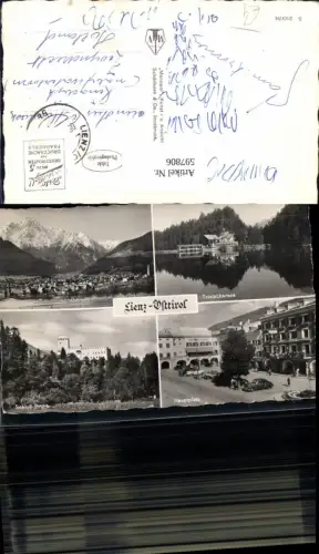 597806,Mehrbild Ak Lienz Tristachersee Hauptplatz Schloss Bruck